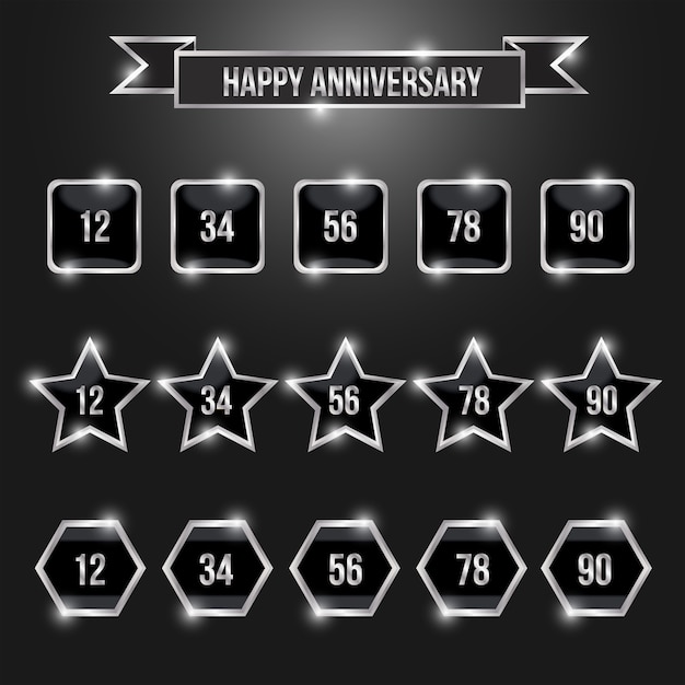 Happy anniversary silver label collections