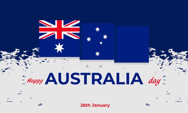 ハッピー オーストラリア デイ 1月26日 バナーデザイン