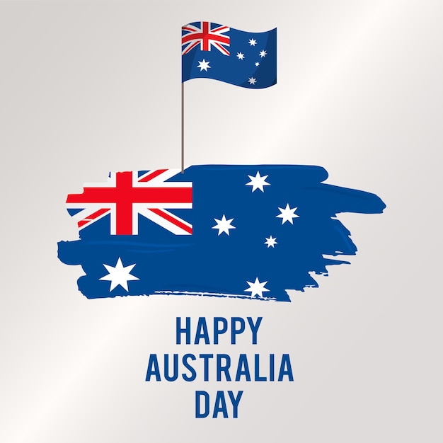 Vector happy australia day, 26th january,