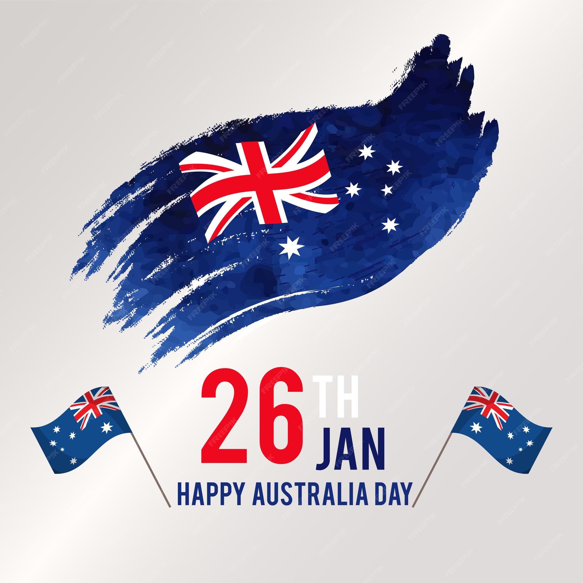 Premium Vector Happy australia day, 26th january,