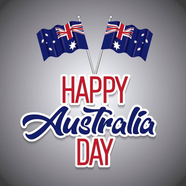 Happy australia day background