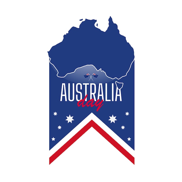 Vector happy australia day vector flat illustration design