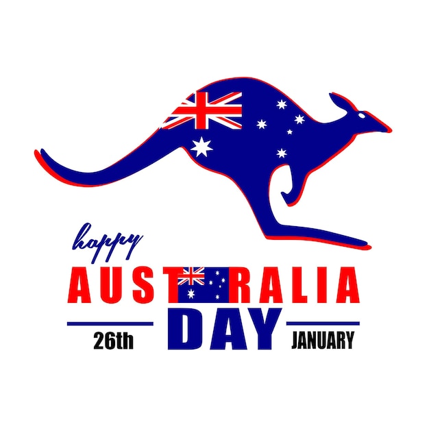 Happy Australia day vector illustration