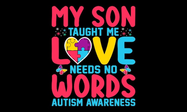 Vector happy autism awareness day shirts design