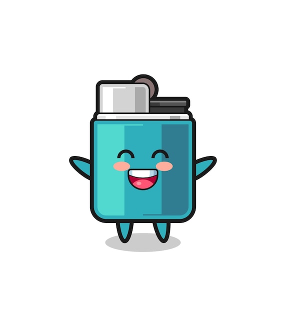 Happy baby lighter cartoon character