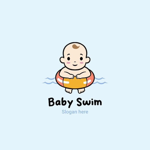 Happy baby swim logo baby shop