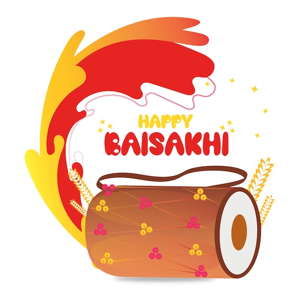 Happy Baisakhi Punjabi Festival Celebration.