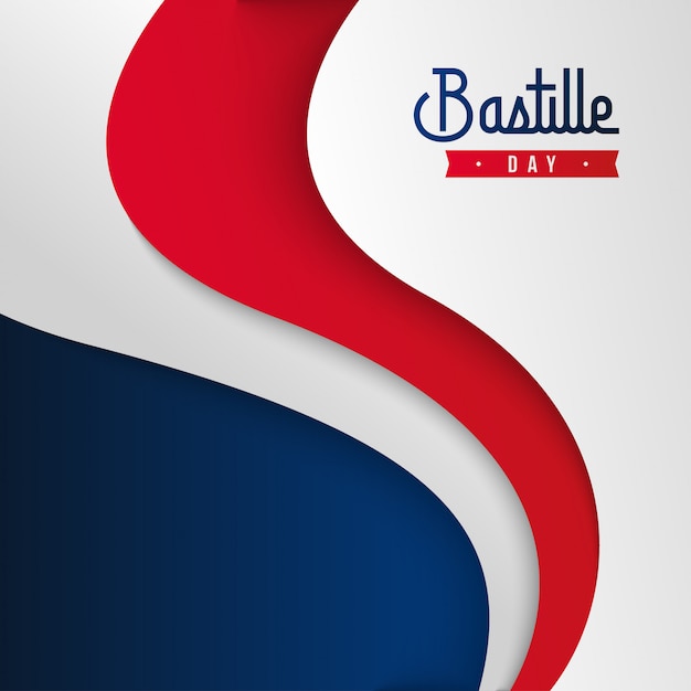 Happy bastille day background illustration  . french national day illustration