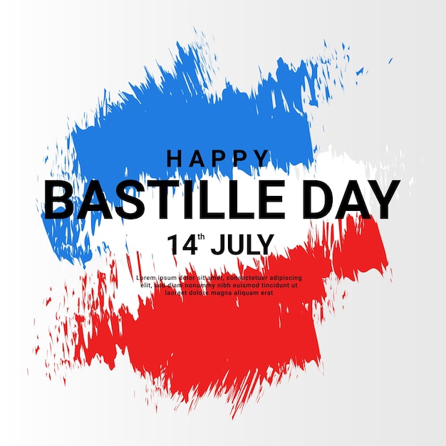 Vector happy bastille day background suitable for posters backgrounds stickers and others