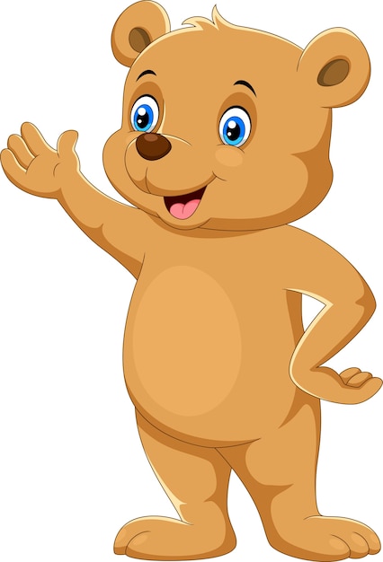 happy bear cartoon