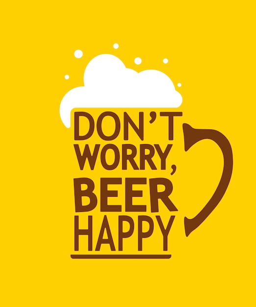 Счастливый день пива Национальный день пива Векторная иллюстрация флаер баннер пост в социальных сетях плакат