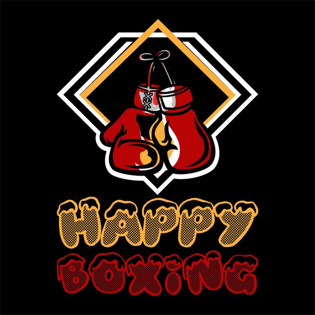 Happy best boxing day t shirt design vector