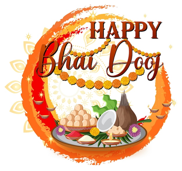 happy bhai dooj poster design