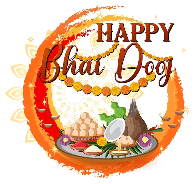 Happy Bhai Dooj Poster Design