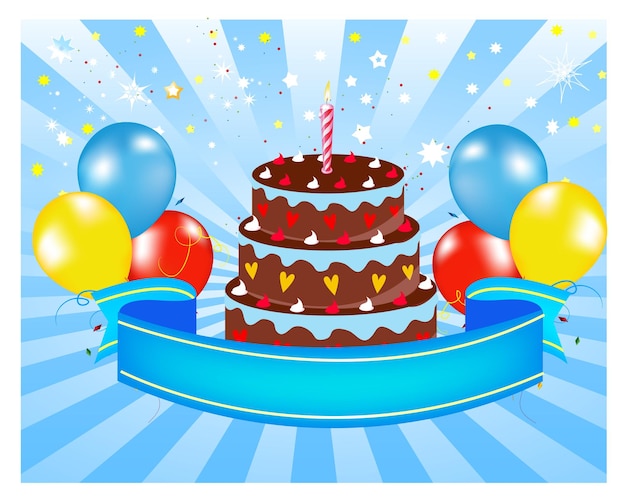 Vector happy_birthday_announcement