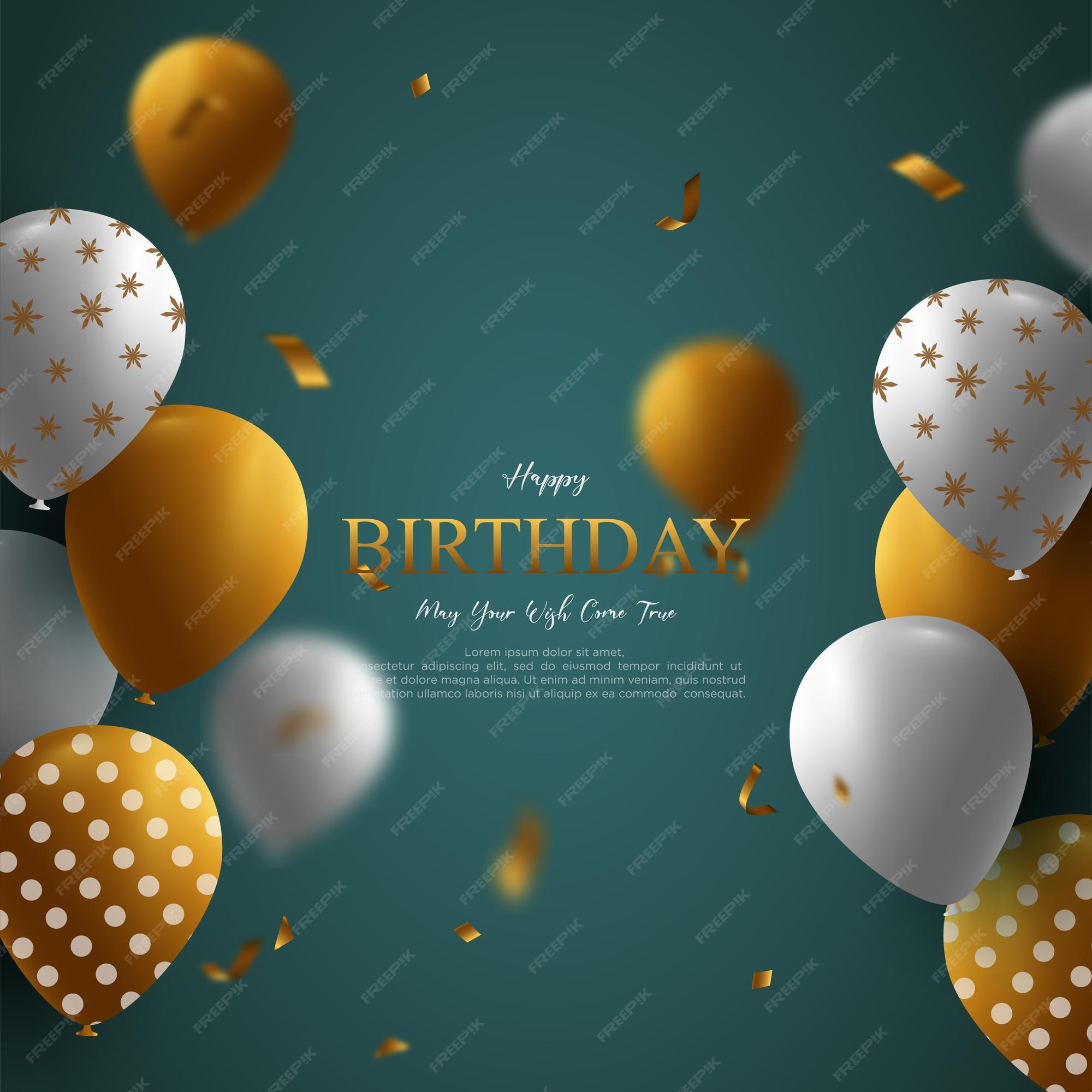 Premium Vector | Happy birthday background on soft green background