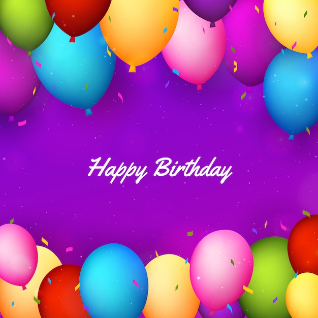 Vector happy birthday background