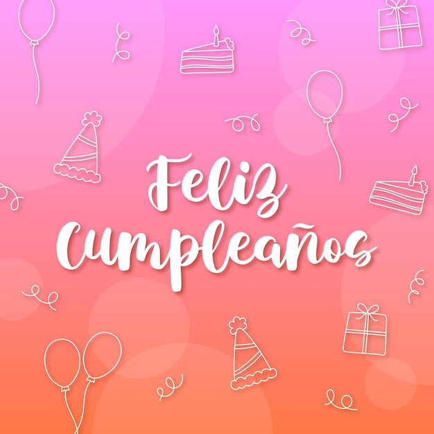 Vector happy birthday background