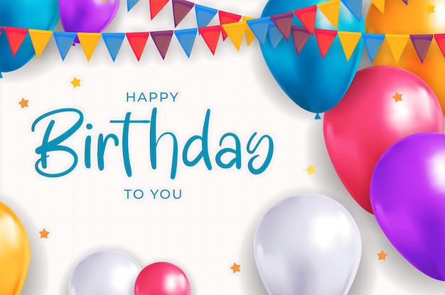 생일 축하 배경