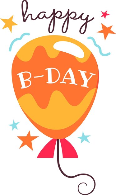 Vector happy birthday badge