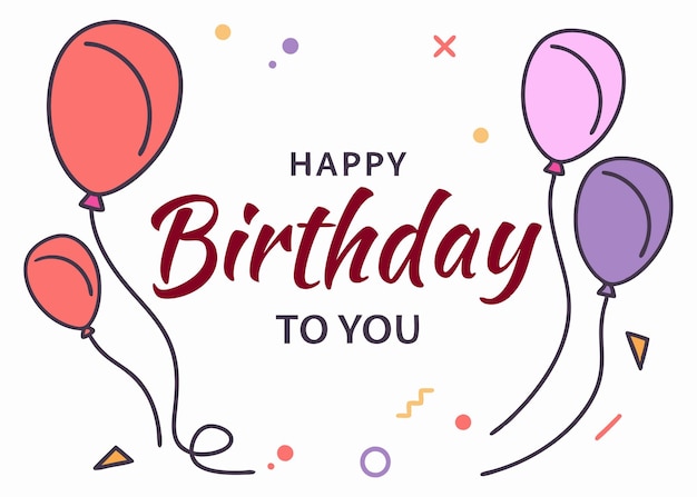 생일 축하 풍선