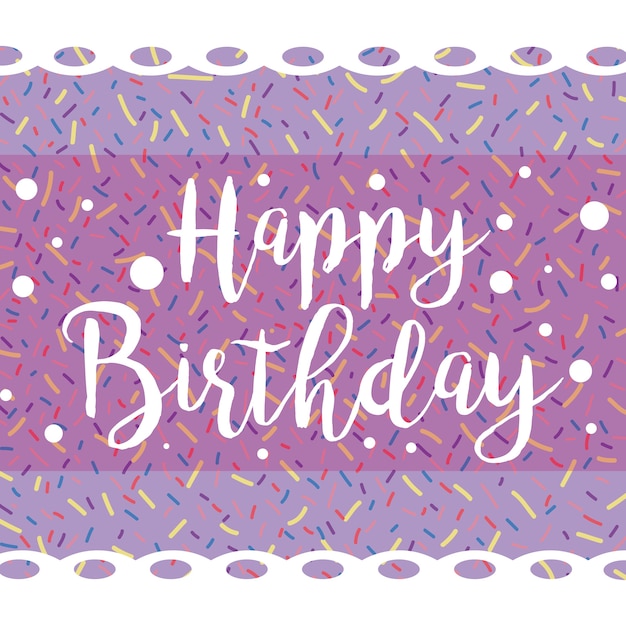 Vector happy birthday banner