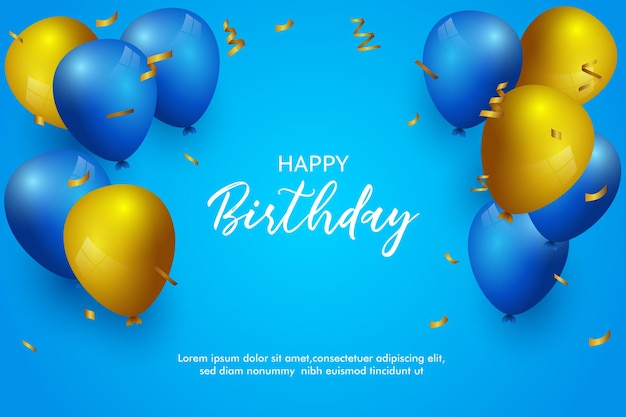 Happy Birthday Party Background with Text and Colorful Tools Stock Photo   Image of birthday children 107916398