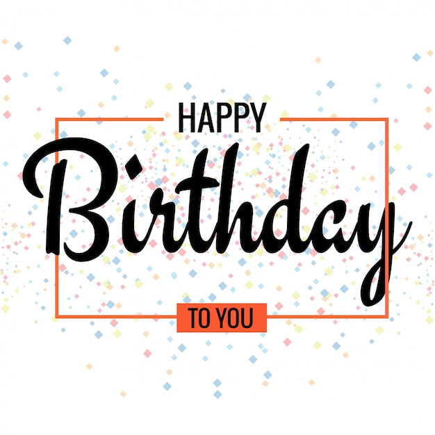 Vector happy birthday. beautiful greeting card poster