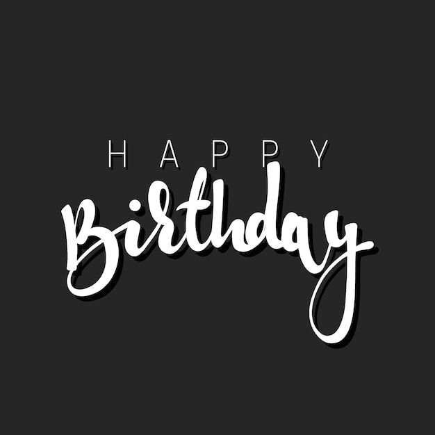 생일 축하 붓글씨 비문 수제. 생일 인사말 카드 템플릿 디자인입니다. 축제 배너 생일