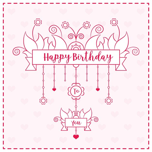 happy birthday card design