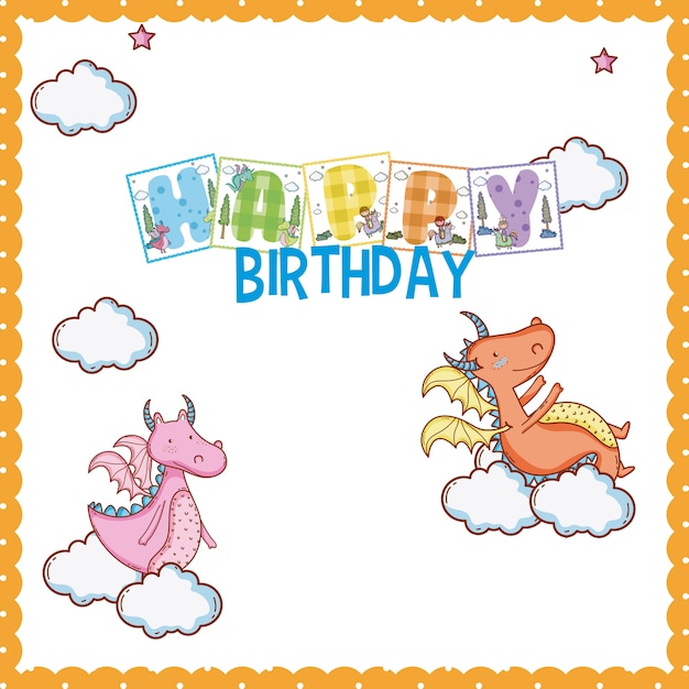 Happy birthday card for little boy