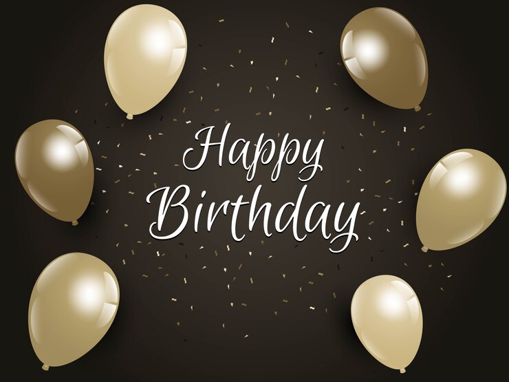 풍선 생일 축하 카드