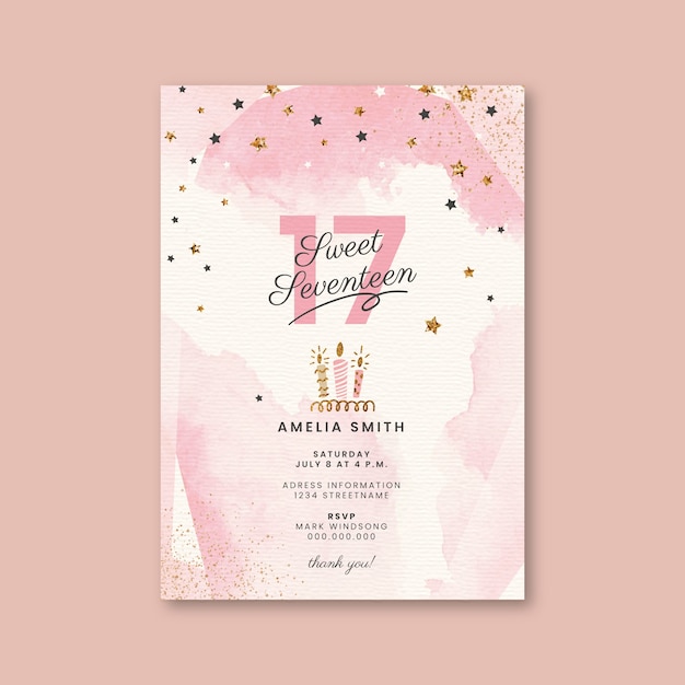 Vector happy birthday card