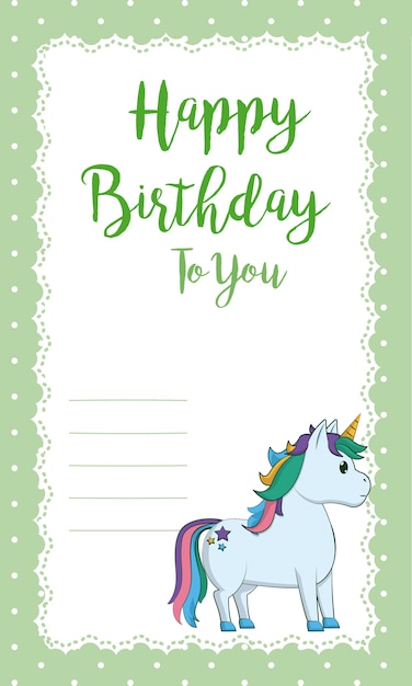 Vector happy birthday card