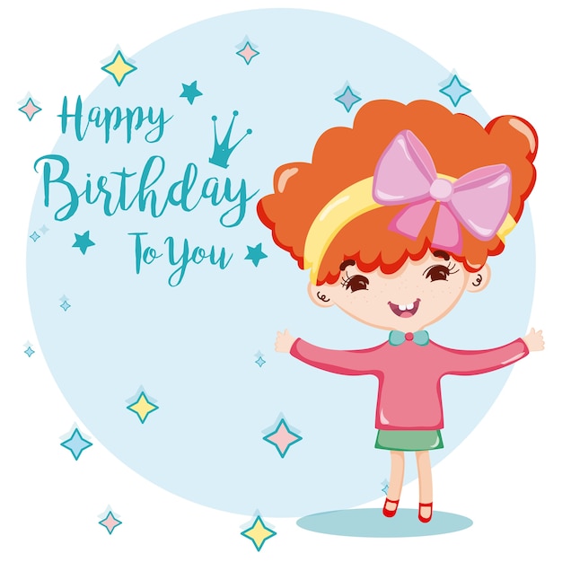 Vector happy birthday card