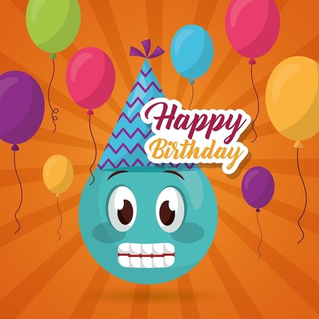 Premium Vector | Happy birthday card