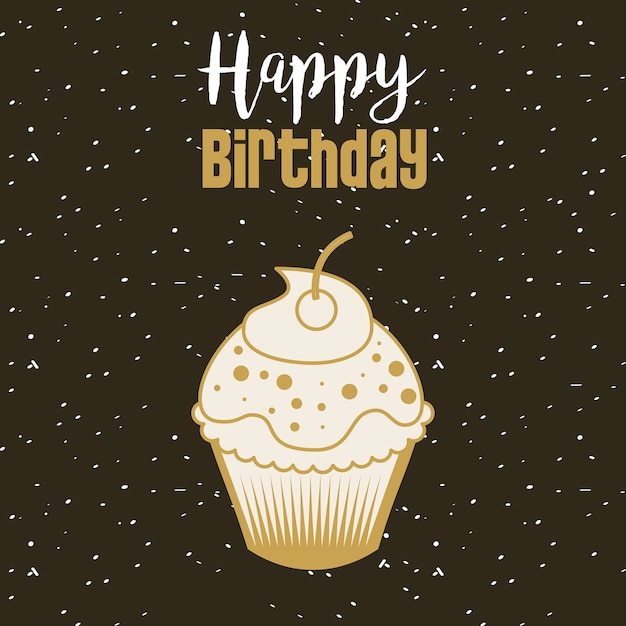 Vector happy birthday card