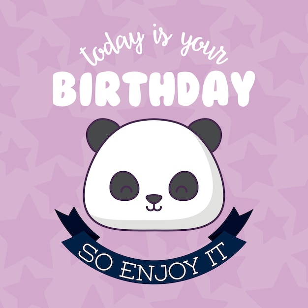 Vector happy birthday card