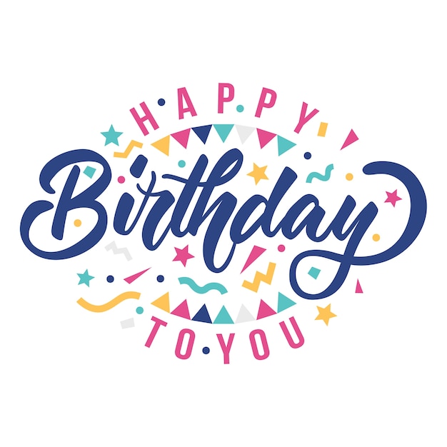 Vector happy birthday card