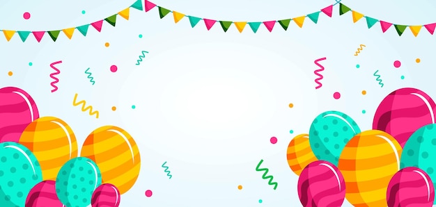 Vector happy birthday celebrate template