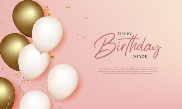 Festa di buon compleanno con design tipografico per biglietto di auguri