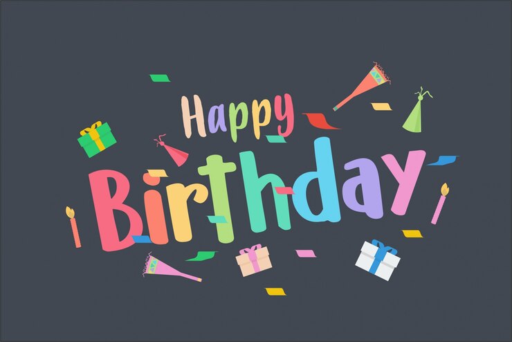 Vector 당신과 함께 생일 축하