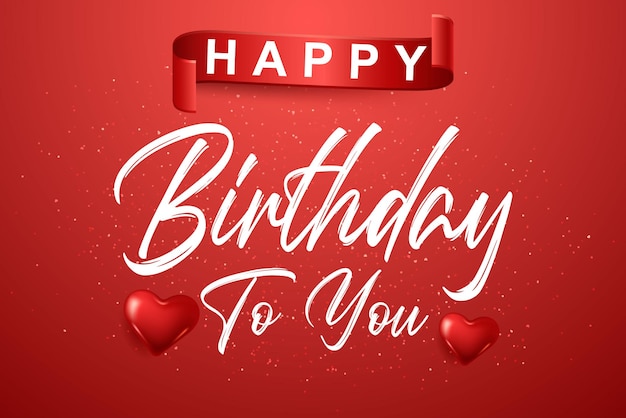 Happy birthday colorful template design.