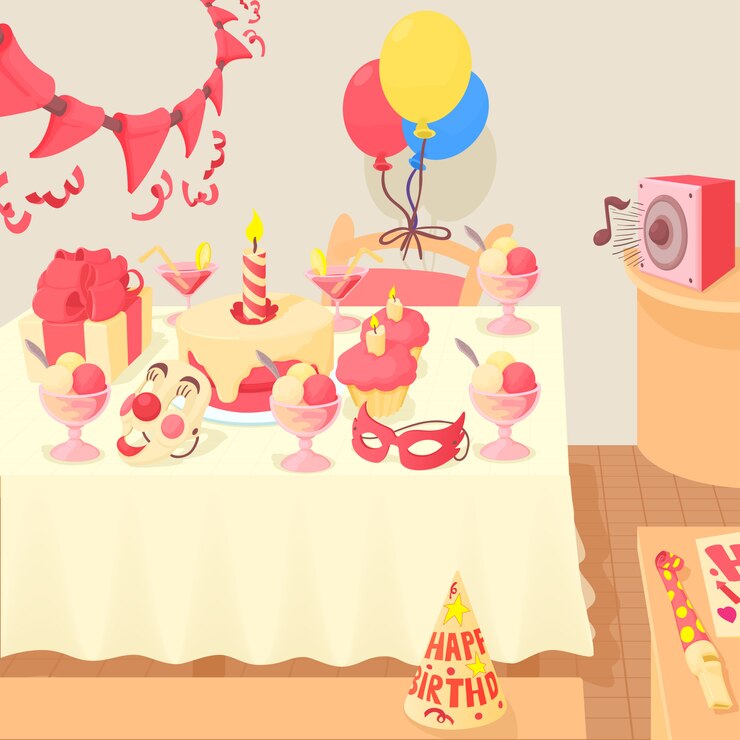 Vector happy birthday concept