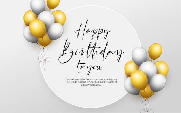 Premium Vector | Happy birthday design background