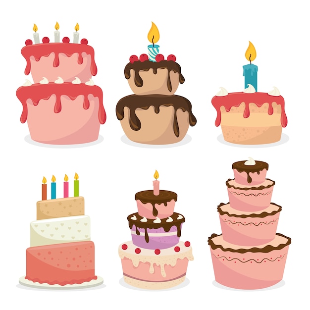 Happy Birthday design, vector illustration.