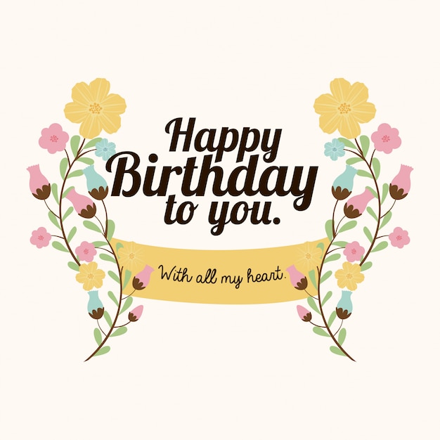 happy birthday design
