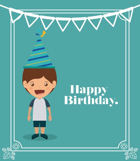 Vector happy birthday design