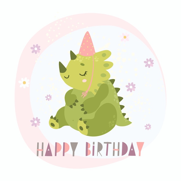 Happy birthday dinosaur