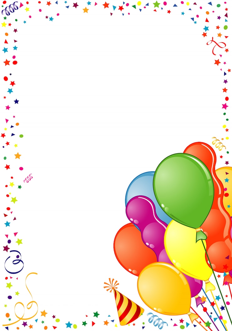 Vector happy birthday frame